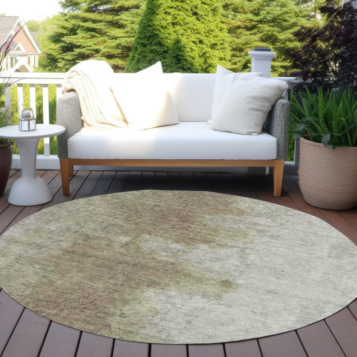 Addison Rugs Iriel Brown Washable Indoor-Outdoor Rug