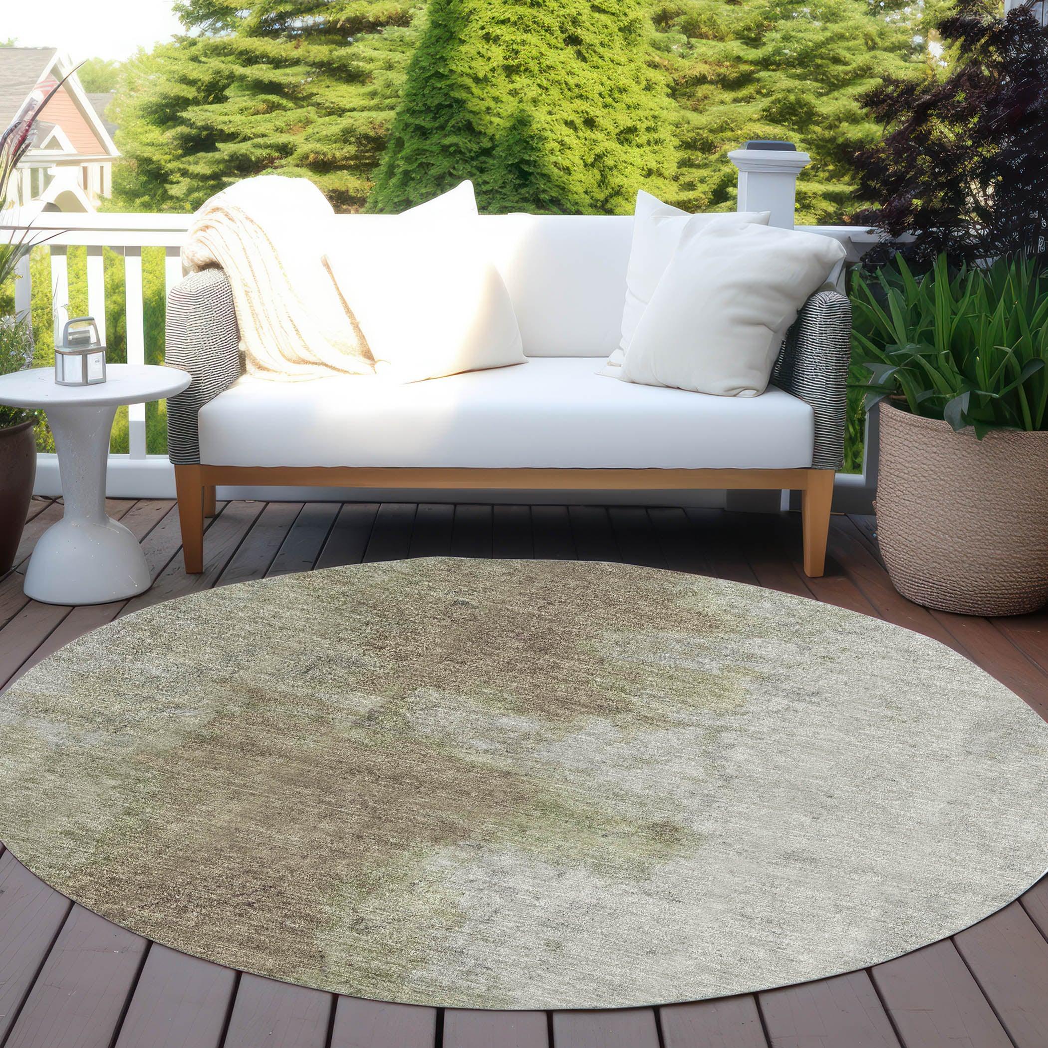Addison Rugs Iriel Brown Washable Indoor-Outdoor Rug