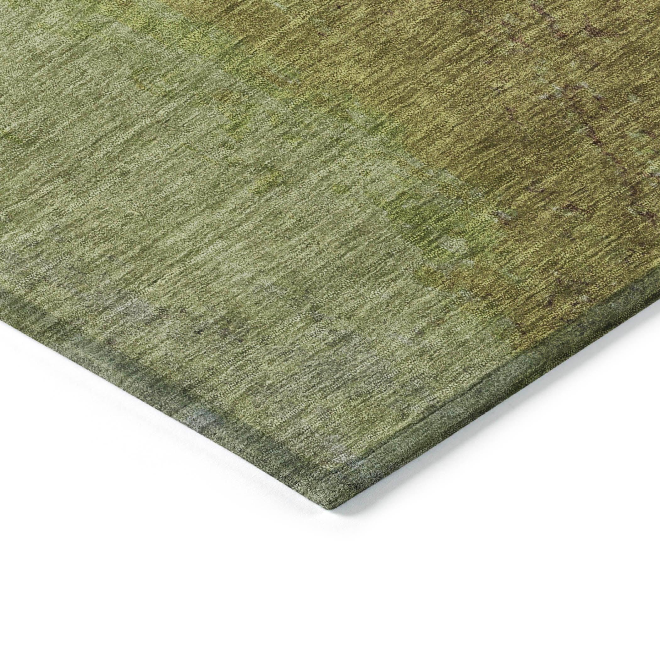 Addison Rugs Iriel Green Washable Indoor-Outdoor Rug