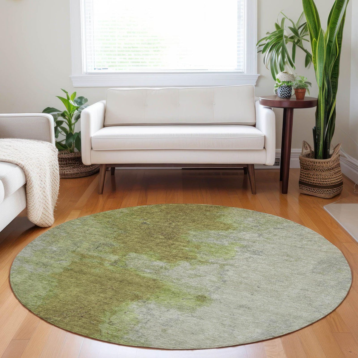 Addison Rugs Iriel Green Washable Indoor-Outdoor Rug