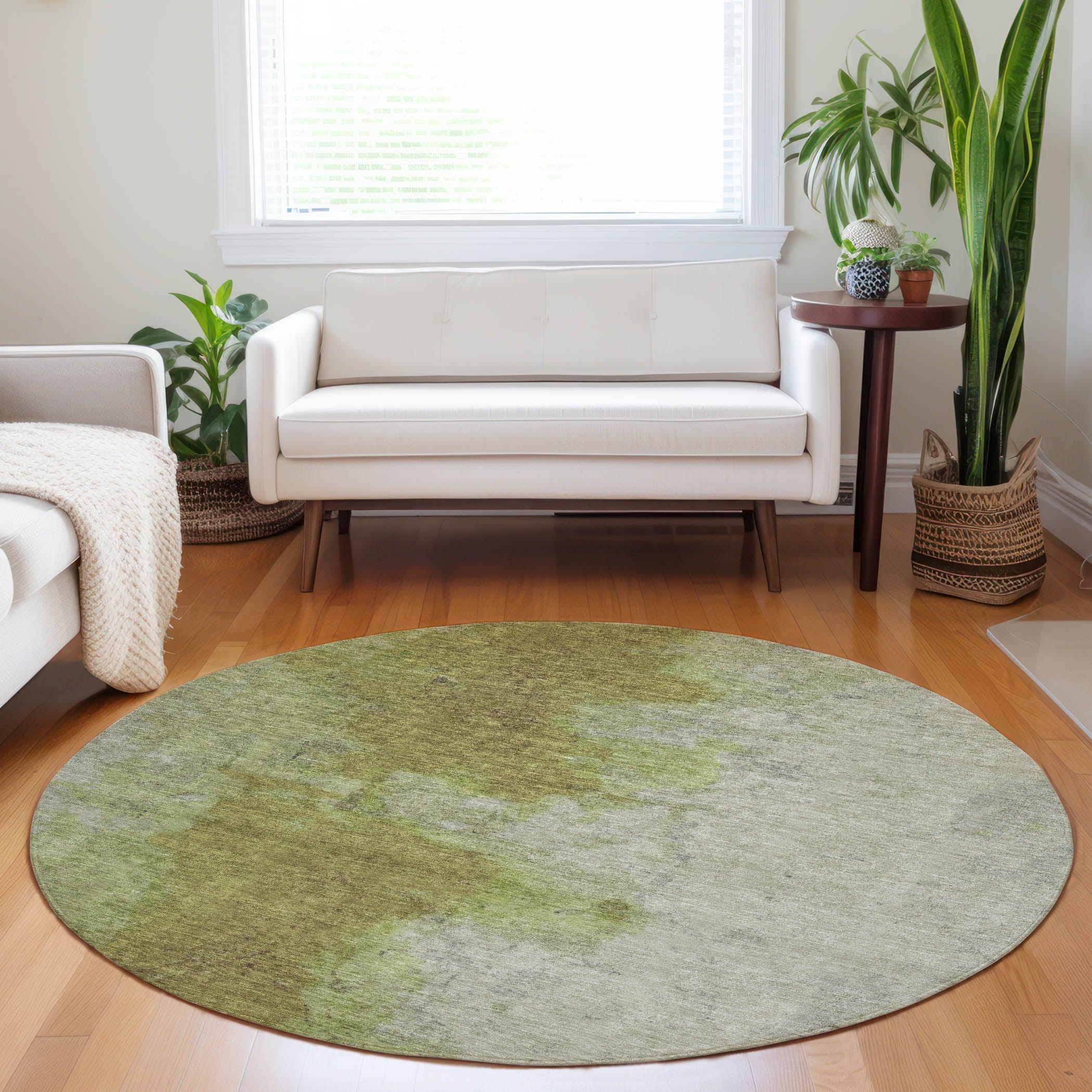 Addison Rugs Iriel Green Washable Indoor-Outdoor Rug