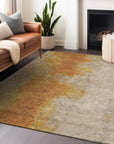 Addison Rugs Iriel Orange Washable Indoor-Outdoor Rug