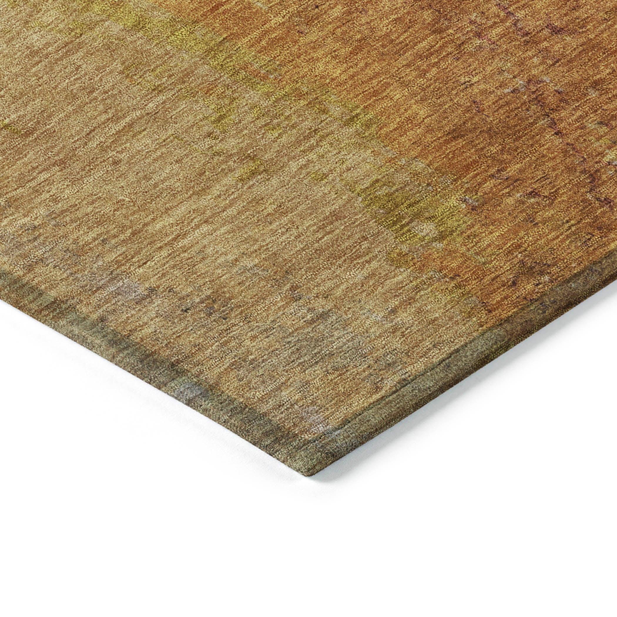 Addison Rugs Iriel Orange Washable Indoor-Outdoor Rug