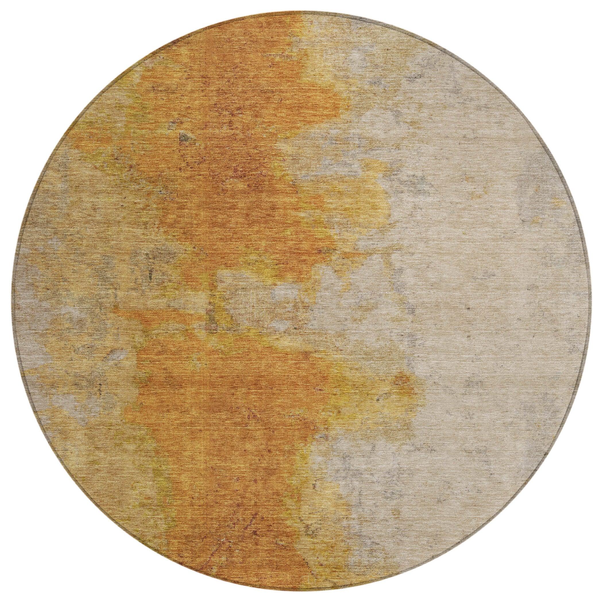 Addison Rugs Iriel Orange Washable Indoor-Outdoor Rug