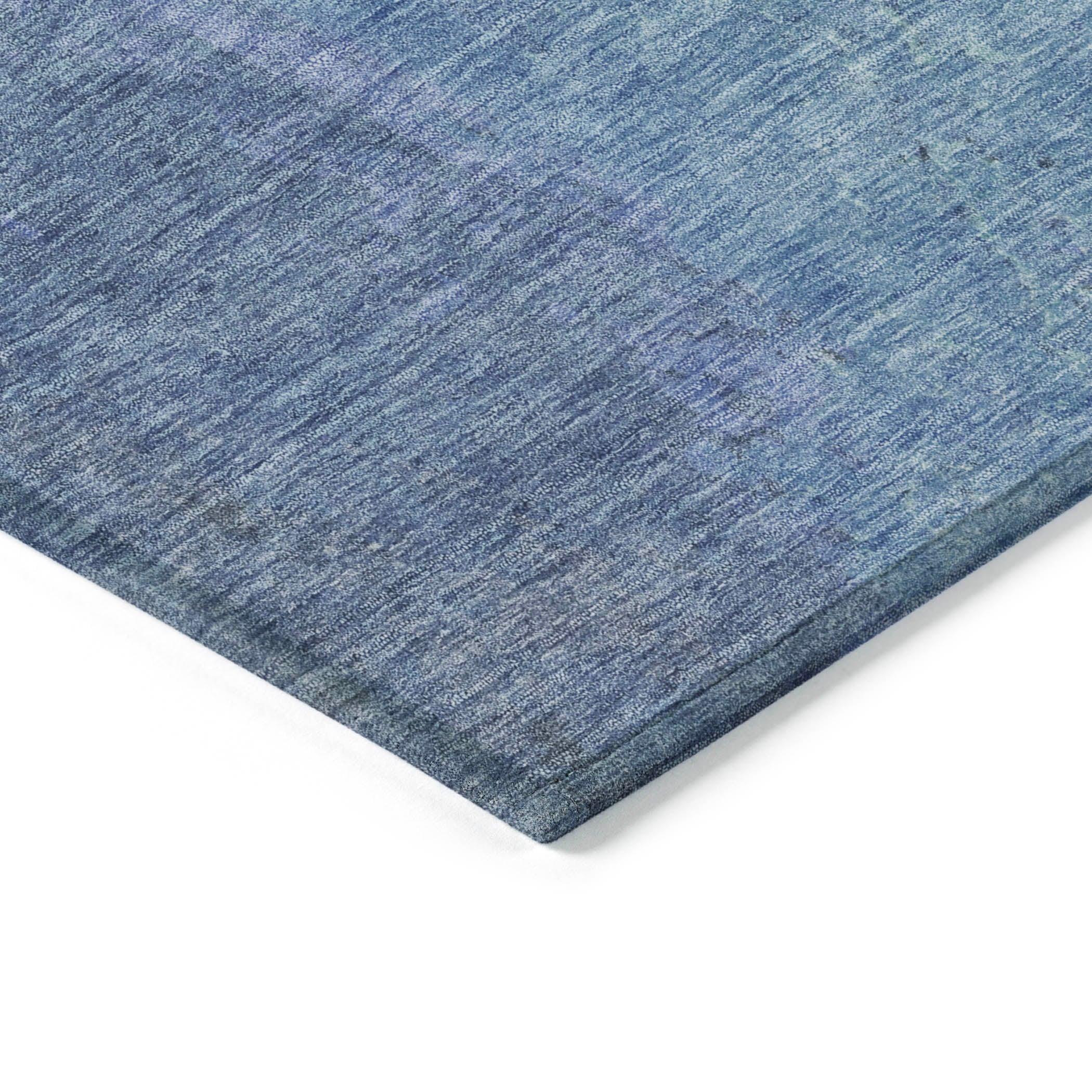 Addison Rugs Iriion Blue Washable Indoor-Outdoor Rug