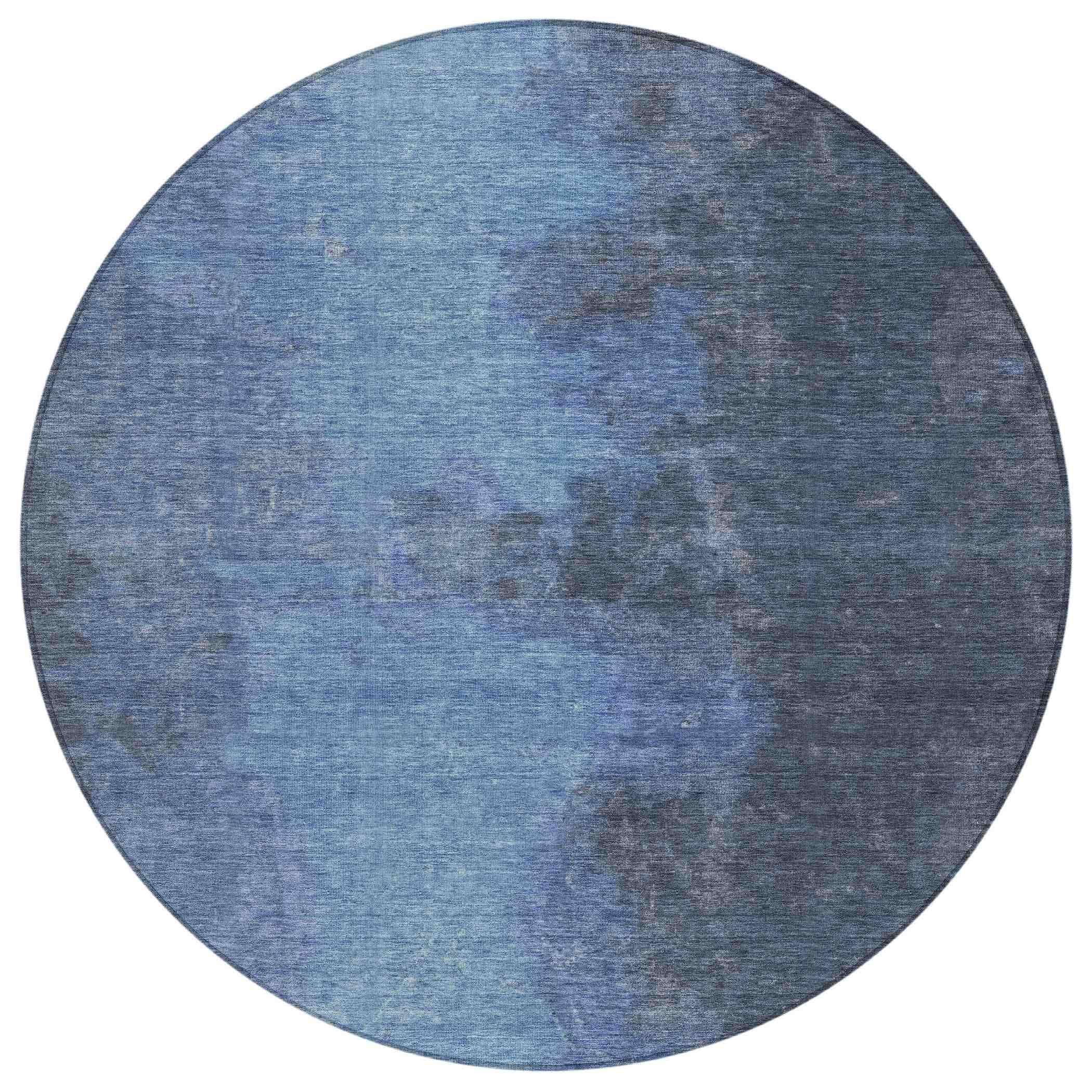 Addison Rugs Iriion Blue Washable Indoor-Outdoor Rug