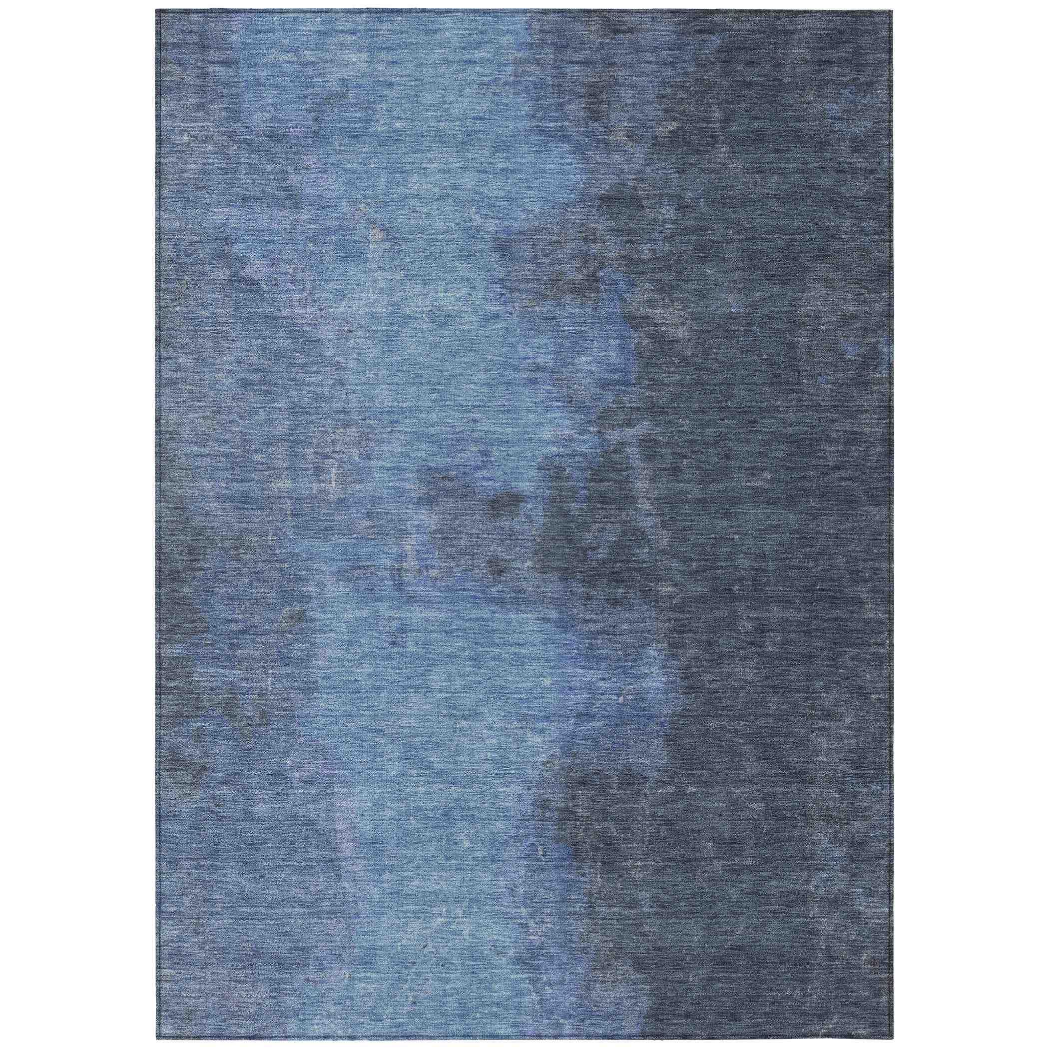 Addison Rugs Iriion Blue Washable Indoor-Outdoor Rug