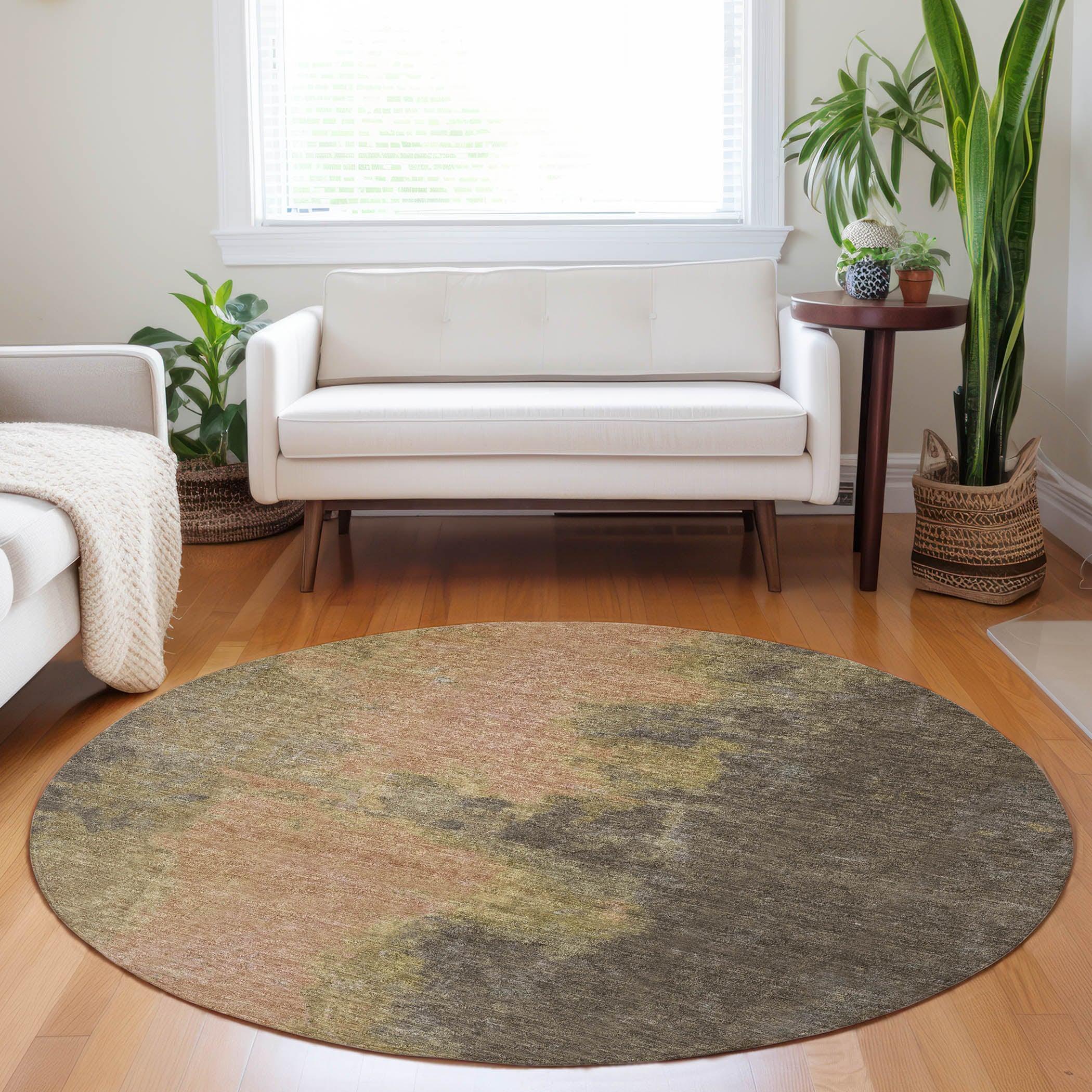 Addison Rugs Iriion Brown Washable Indoor-Outdoor Rug