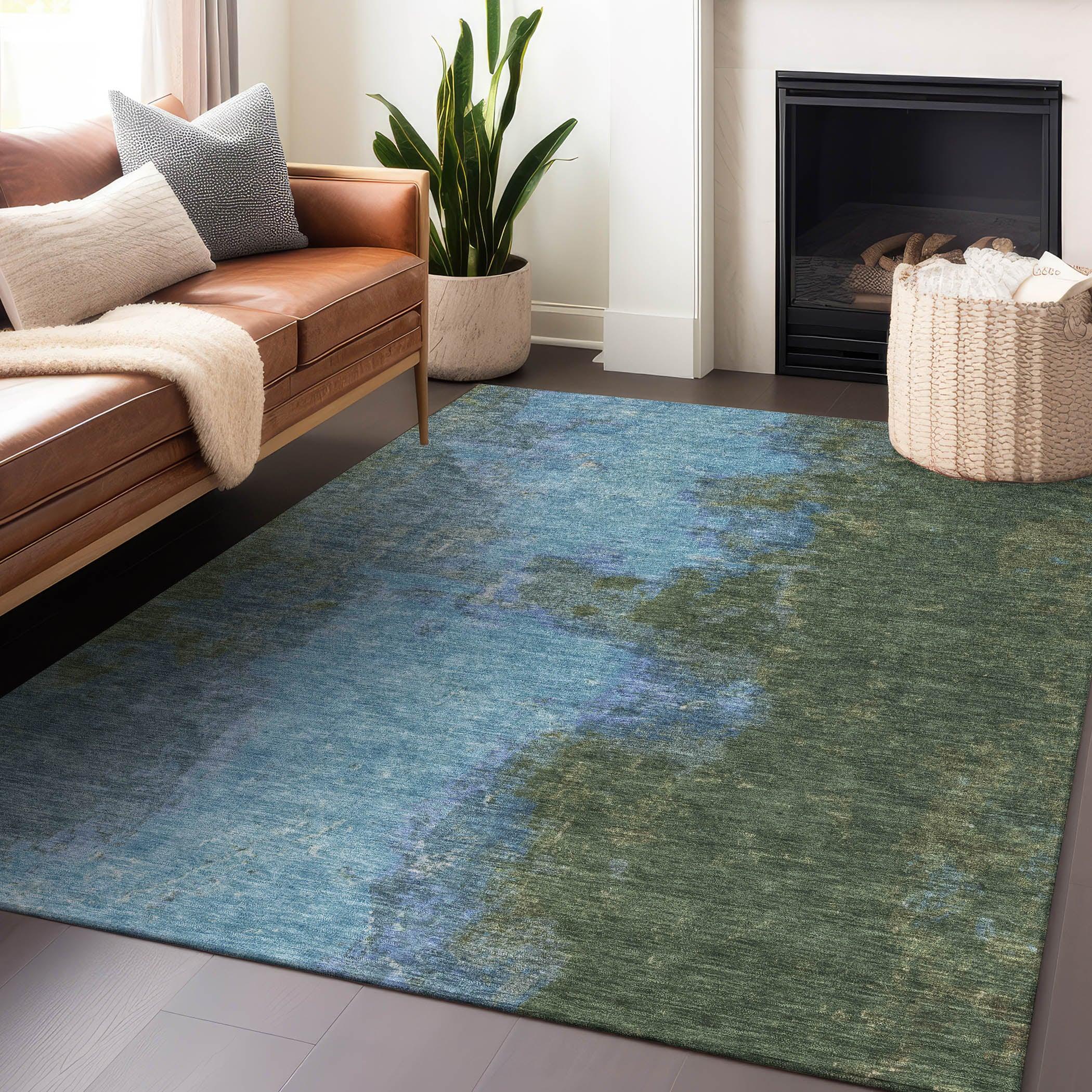 Addison Rugs Iriion Cactus Washable Indoor-Outdoor Rug