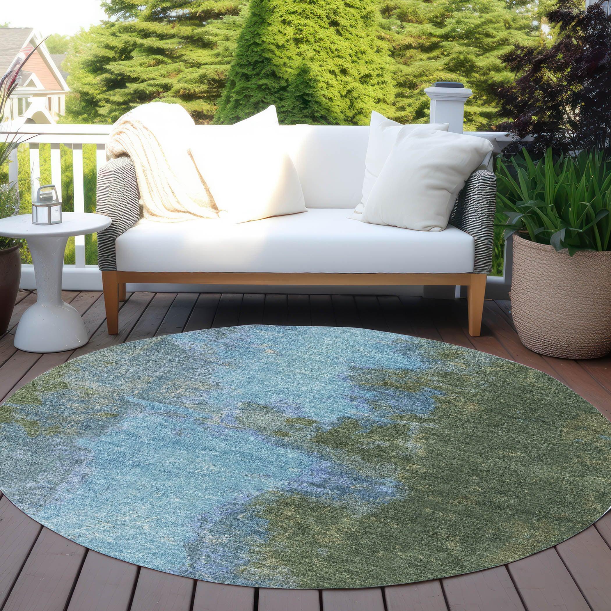 Addison Rugs Iriion Cactus Washable Indoor-Outdoor Rug