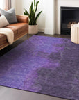 Addison Rugs Iriion Purple Washable Indoor-Outdoor Rug