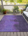 Addison Rugs Iriion Purple Washable Indoor-Outdoor Rug