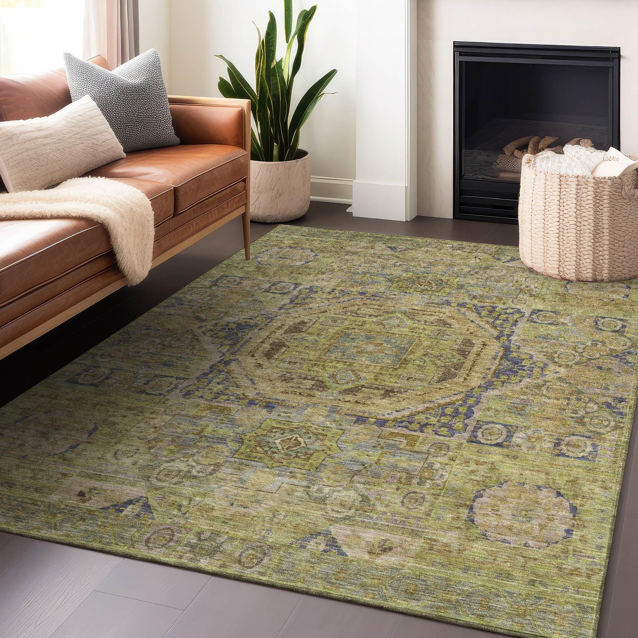 Addison Rugs Iriir Aloe Washable Indoor-Outdoor Rug
