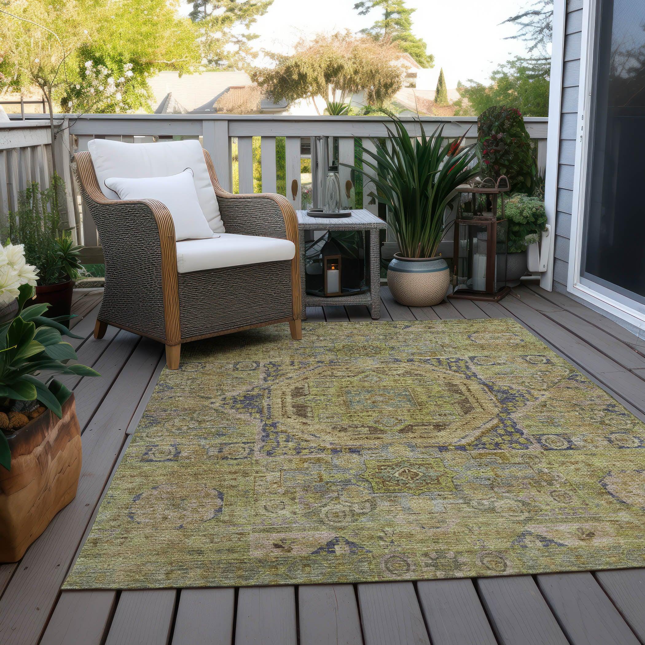 Addison Rugs Iriir Aloe Washable Indoor-Outdoor Rug
