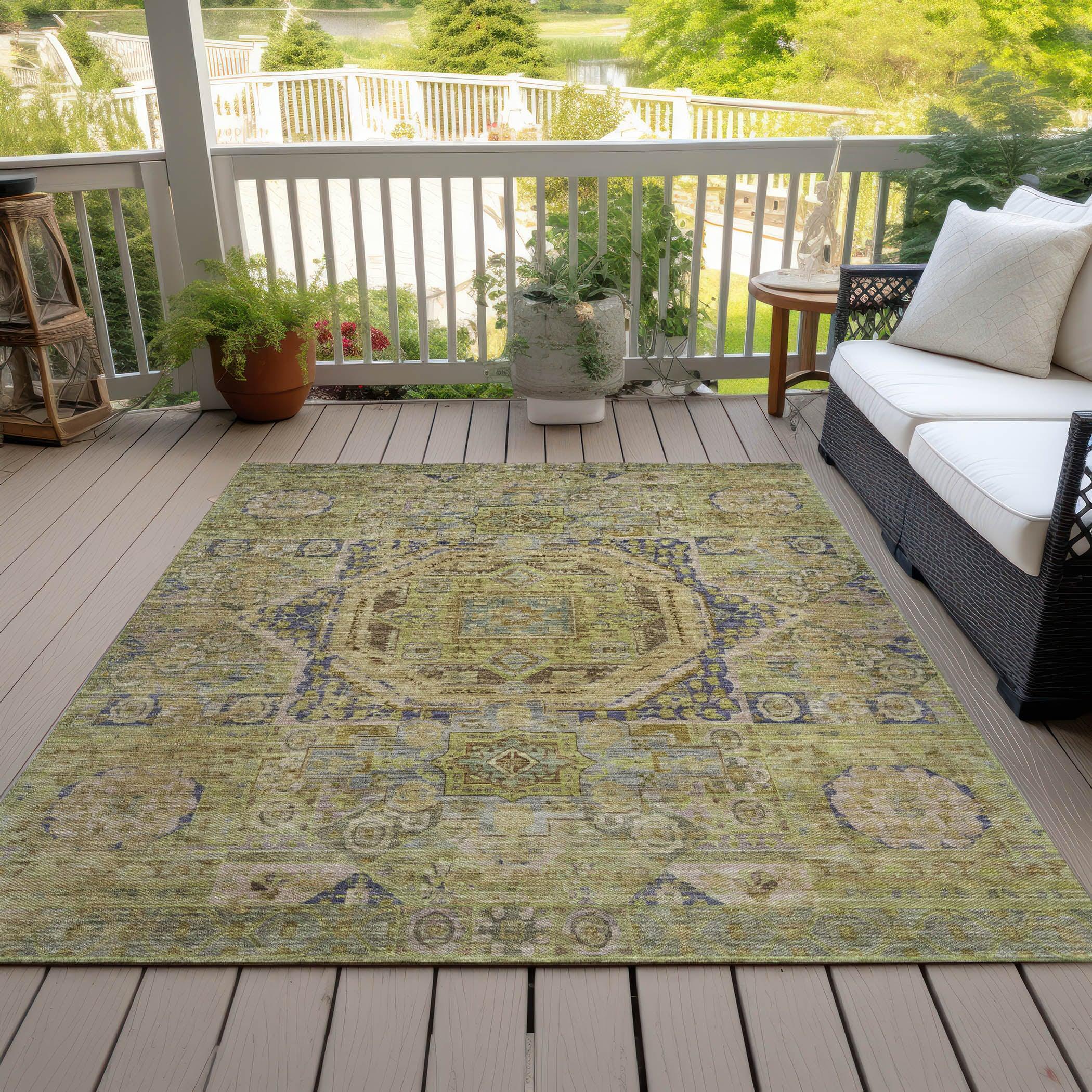 Addison Rugs Iriir Aloe Washable Indoor-Outdoor Rug