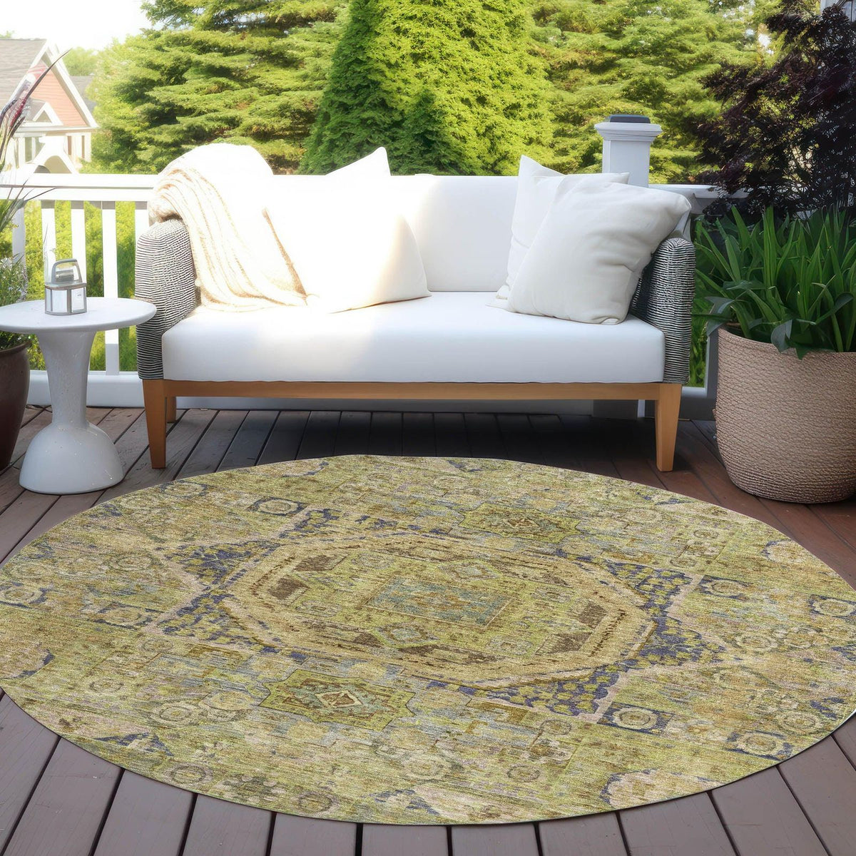 Addison Rugs Iriir Aloe Washable Indoor-Outdoor Rug
