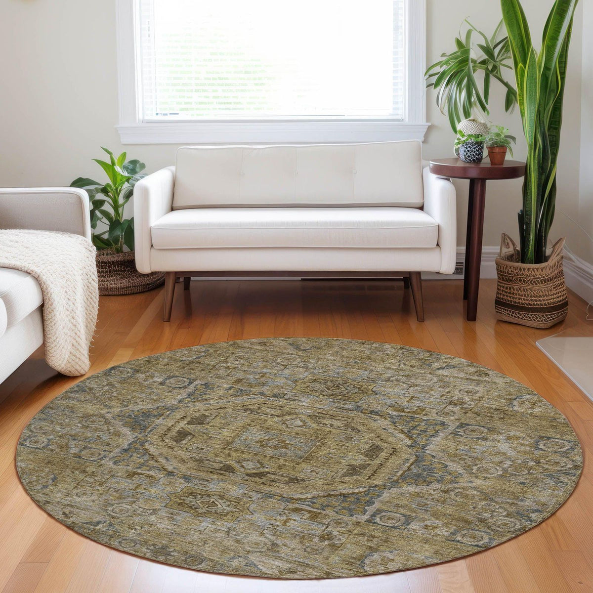 Addison Rugs Iriir Brown Washable Indoor-Outdoor Rug