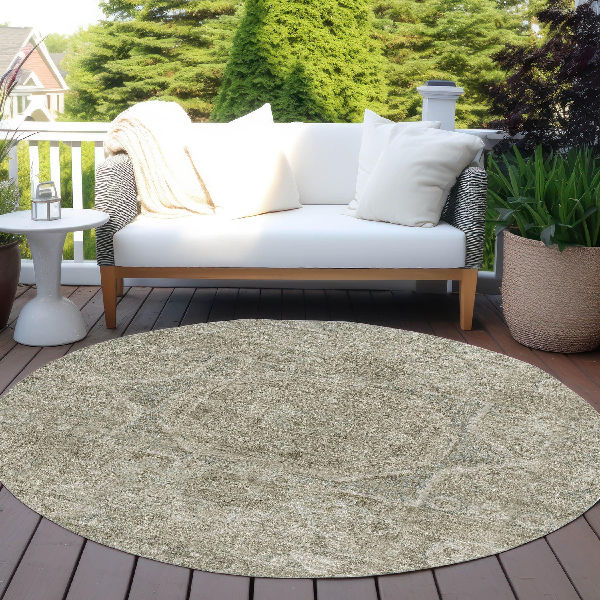 Addison Rugs Iriir Gray Washable Indoor-Outdoor Rug