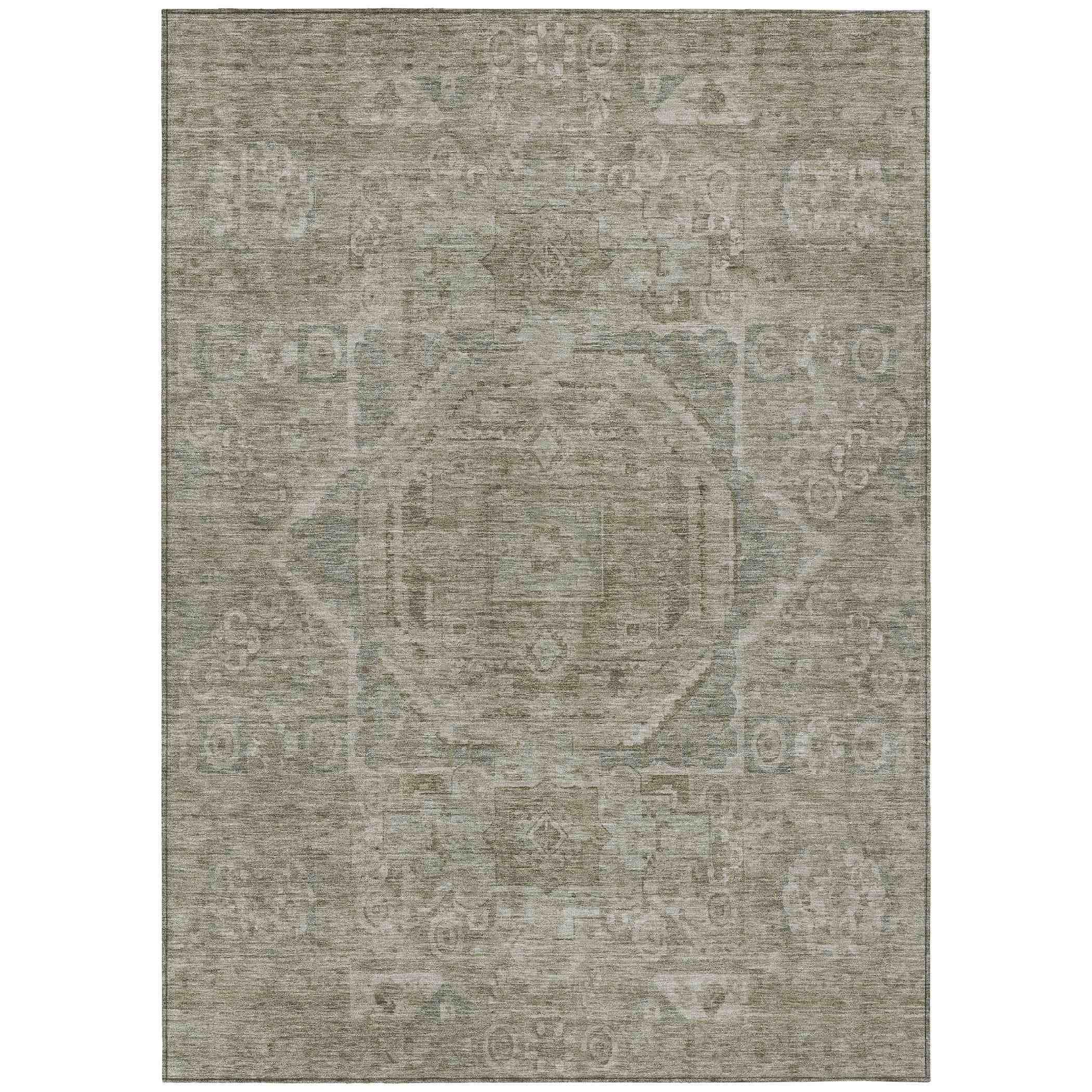 Addison Rugs Iriir Gray Washable Indoor-Outdoor Rug