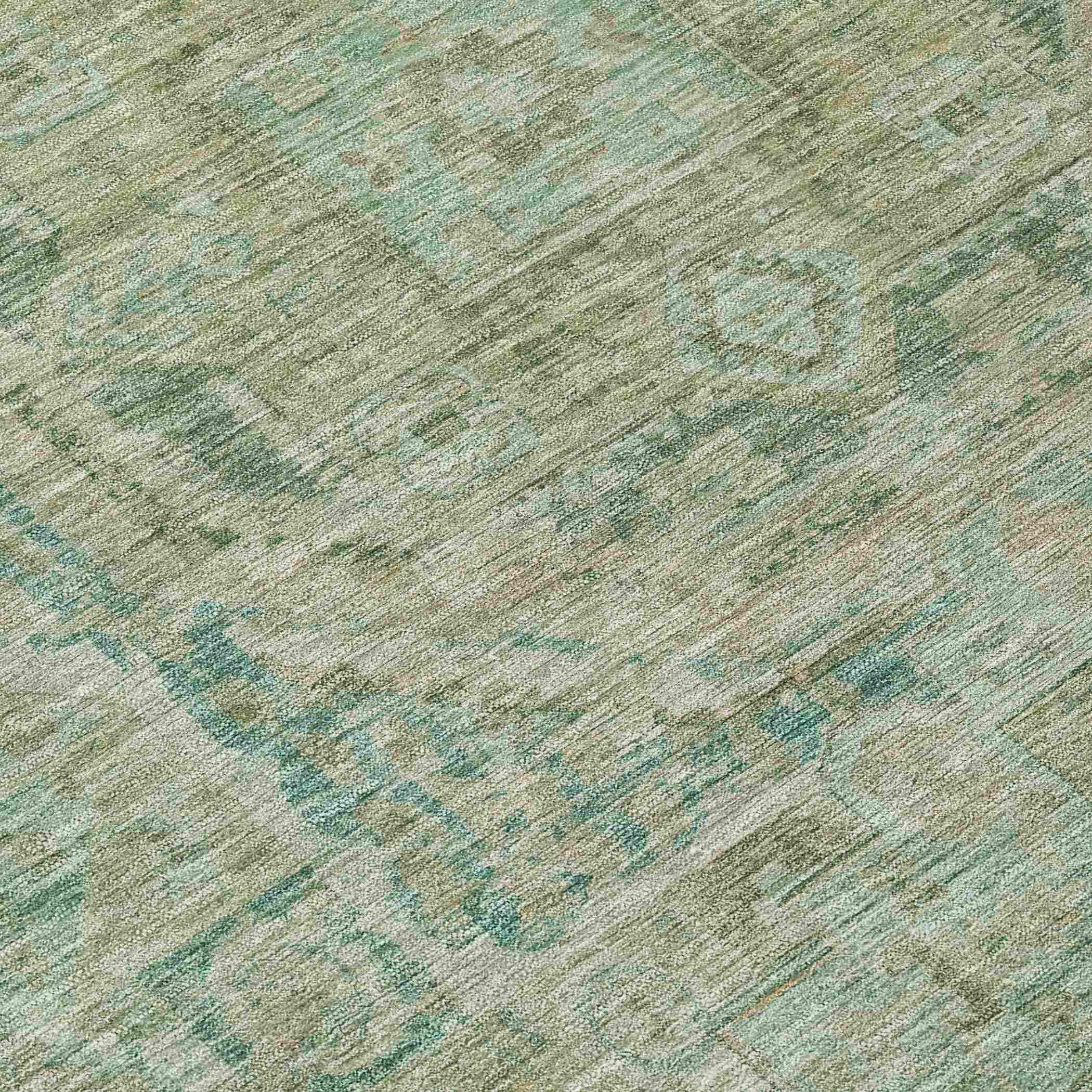 Addison Rugs Iriir Green Washable Indoor-Outdoor Rug