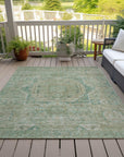 Addison Rugs Iriir Green Washable Indoor-Outdoor Rug