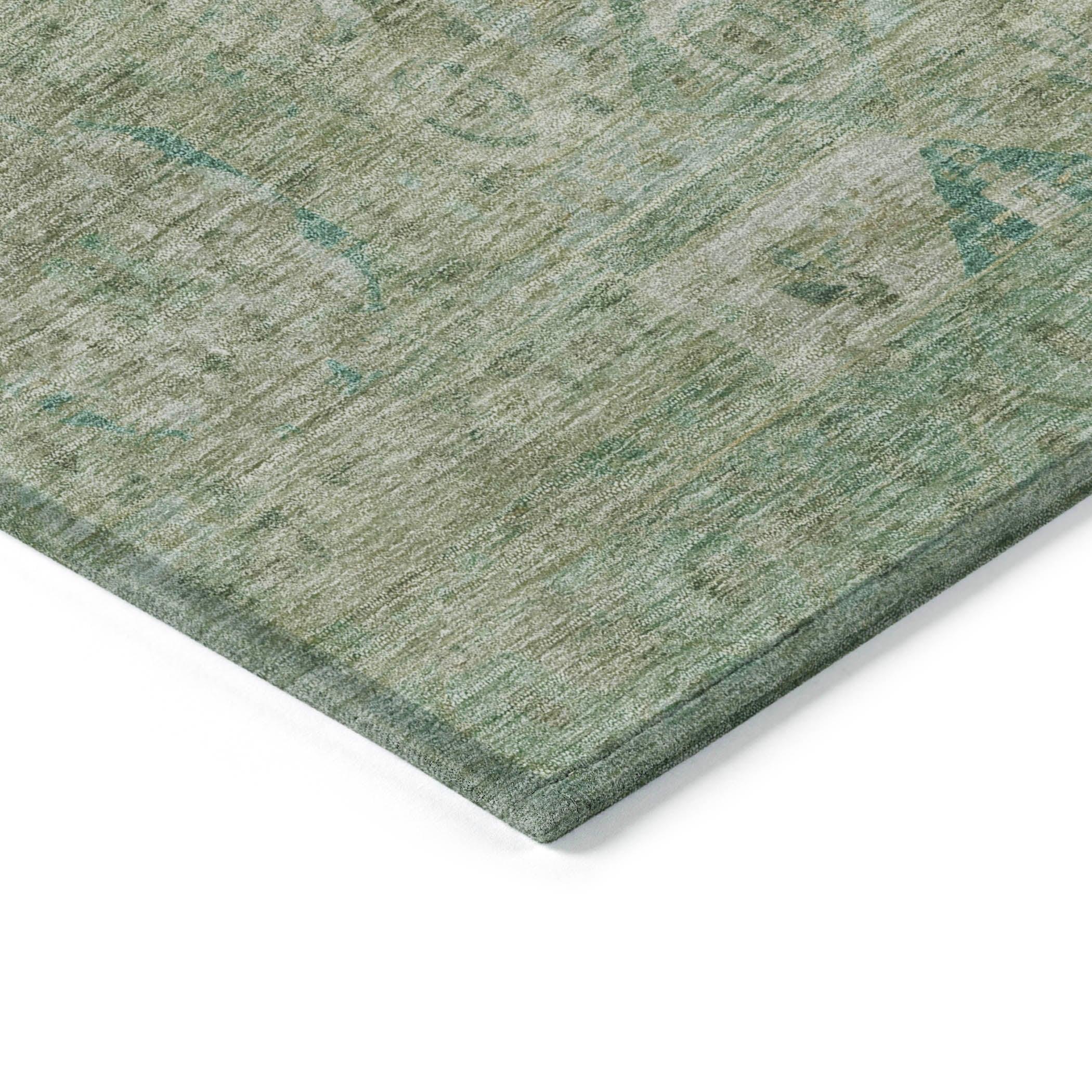 Addison Rugs Iriir Green Washable Indoor-Outdoor Rug