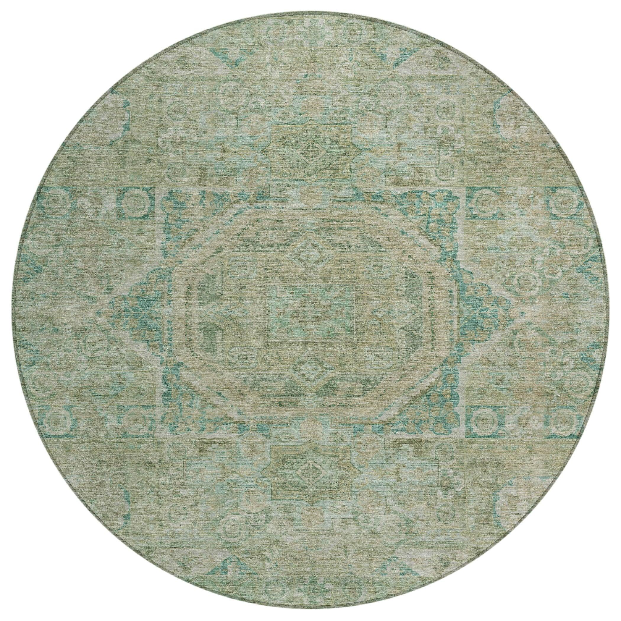 Addison Rugs Iriir Green Washable Indoor-Outdoor Rug