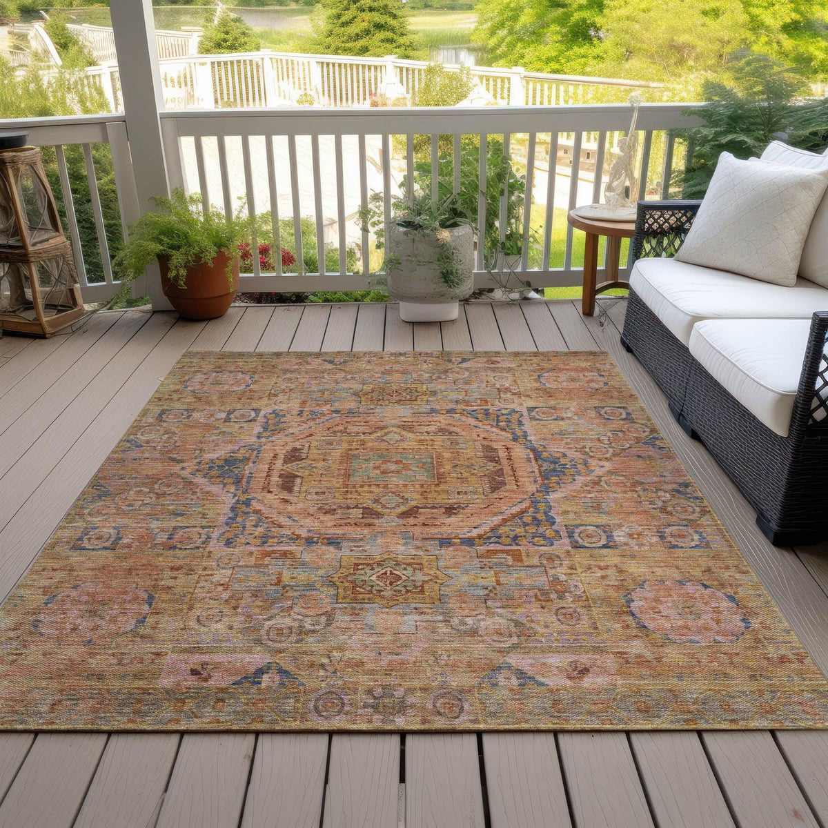 Addison Rugs Iriir Sage Washable Indoor-Outdoor Rug