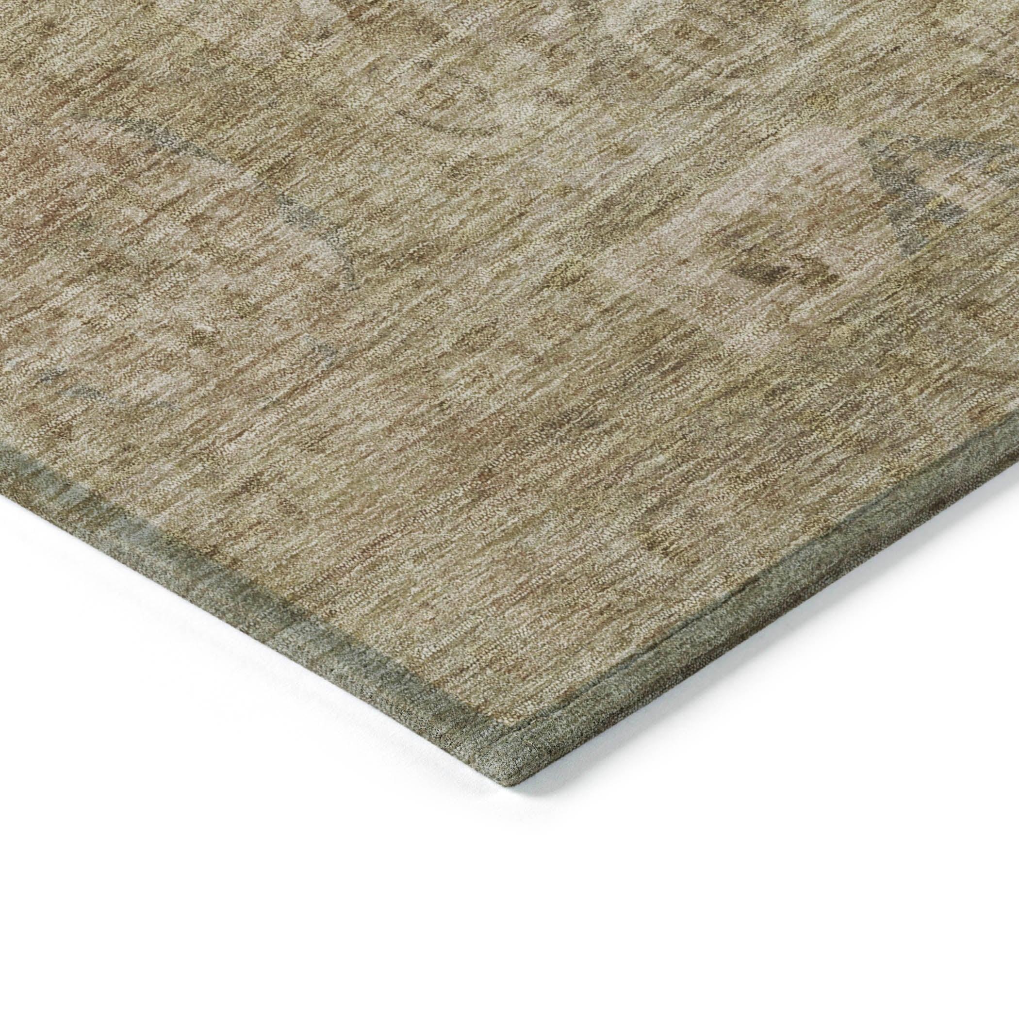 Addison Rugs Iriir Tan Washable Indoor-Outdoor Rug