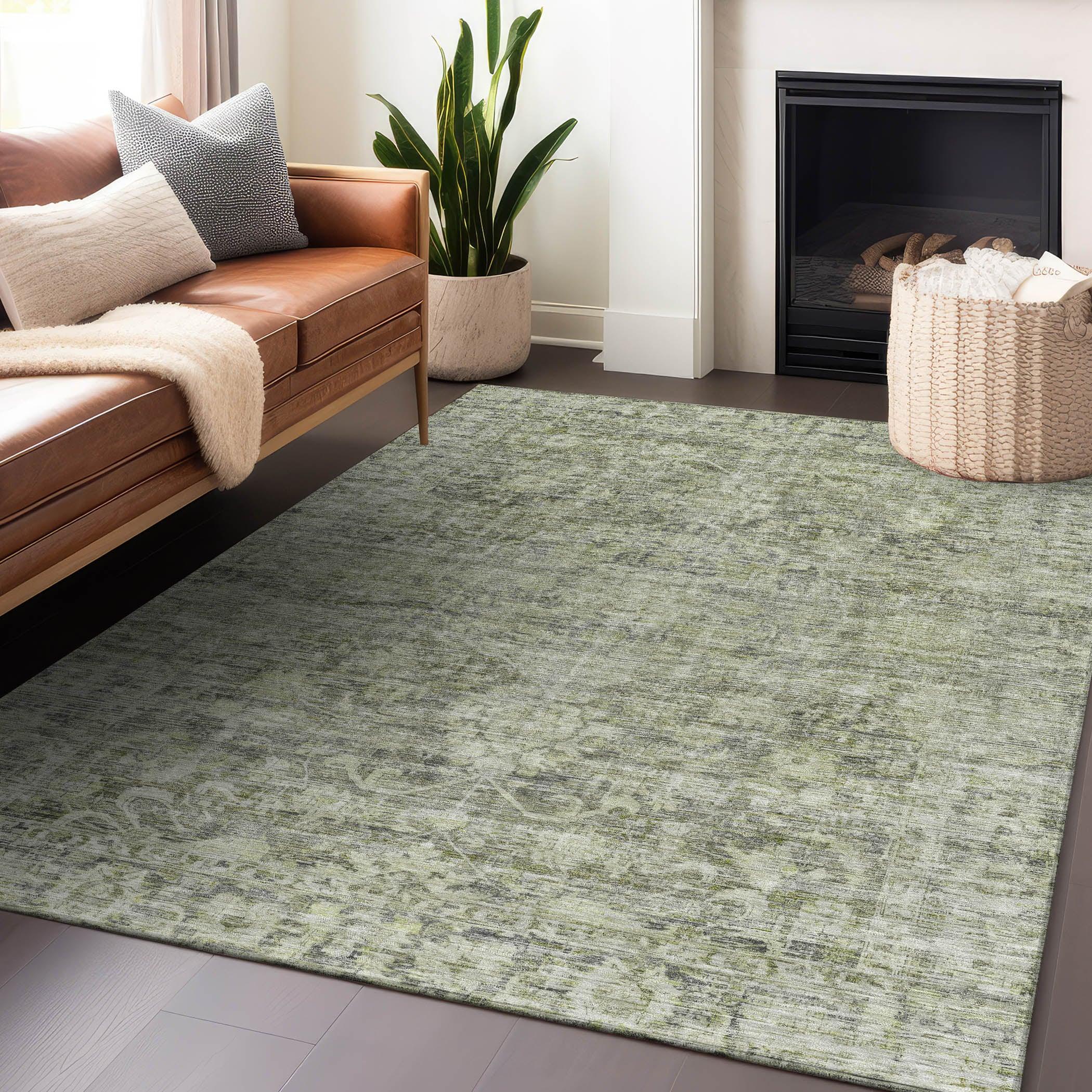 Addison Rugs Iriira Aloe Washable Indoor-Outdoor Rug