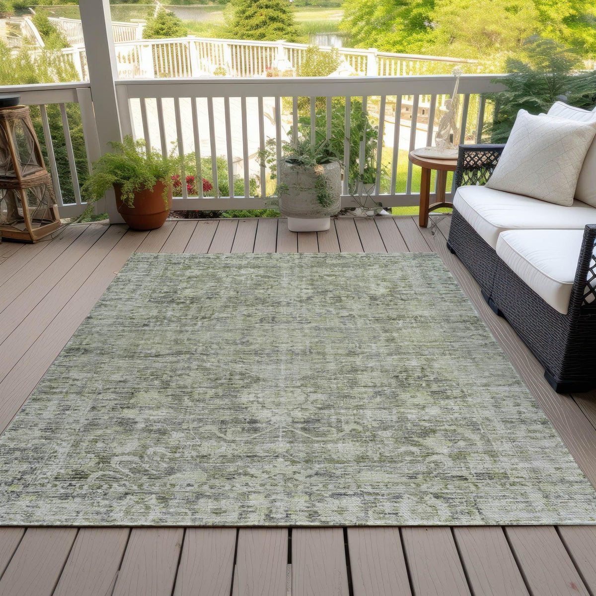 Addison Rugs Iriira Aloe Washable Indoor-Outdoor Rug