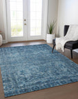 Addison Rugs Iriira Blue Washable Indoor-Outdoor Rug