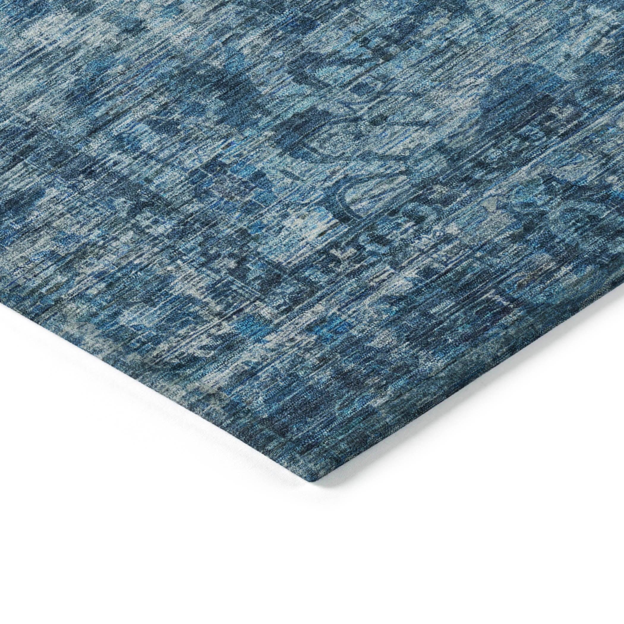 Addison Rugs Iriira Blue Washable Indoor-Outdoor Rug