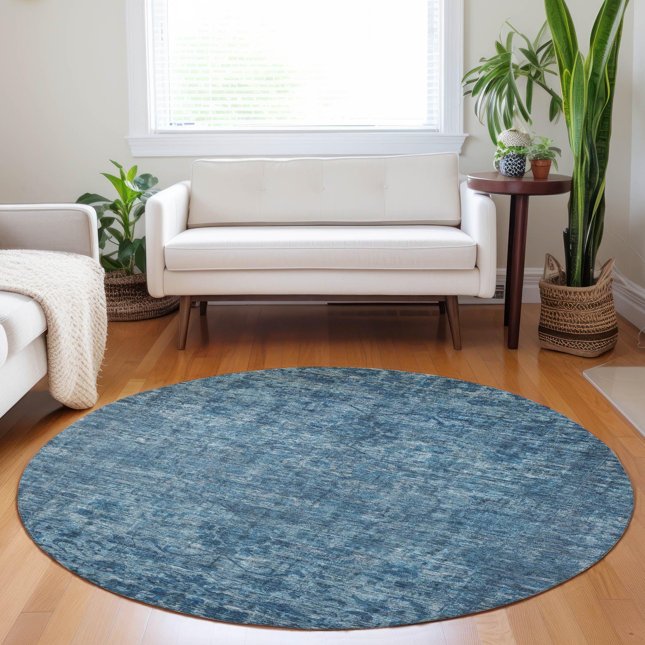 Addison Rugs Iriira Blue Washable Indoor-Outdoor Rug