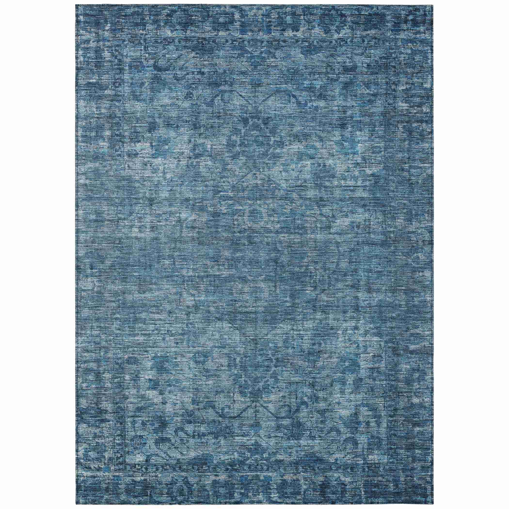 Addison Rugs Iriira Blue Washable Indoor-Outdoor Rug