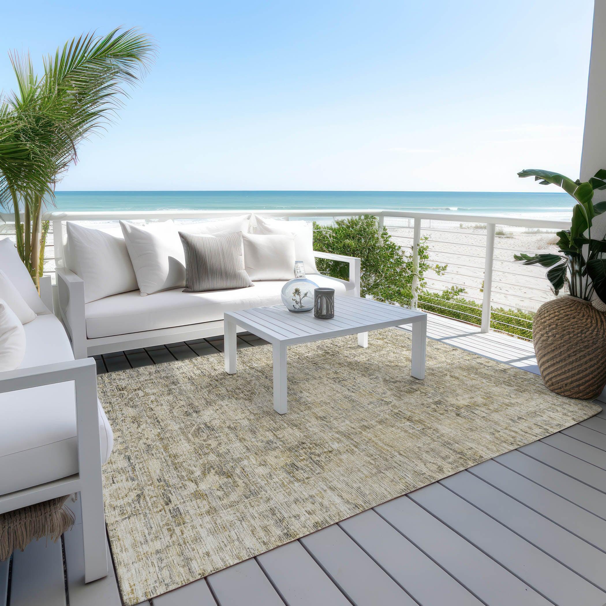 Addison Rugs Iriira Gray Washable Indoor-Outdoor Rug