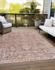 Addison Rugs Iriira Orange Washable Indoor-Outdoor Rug