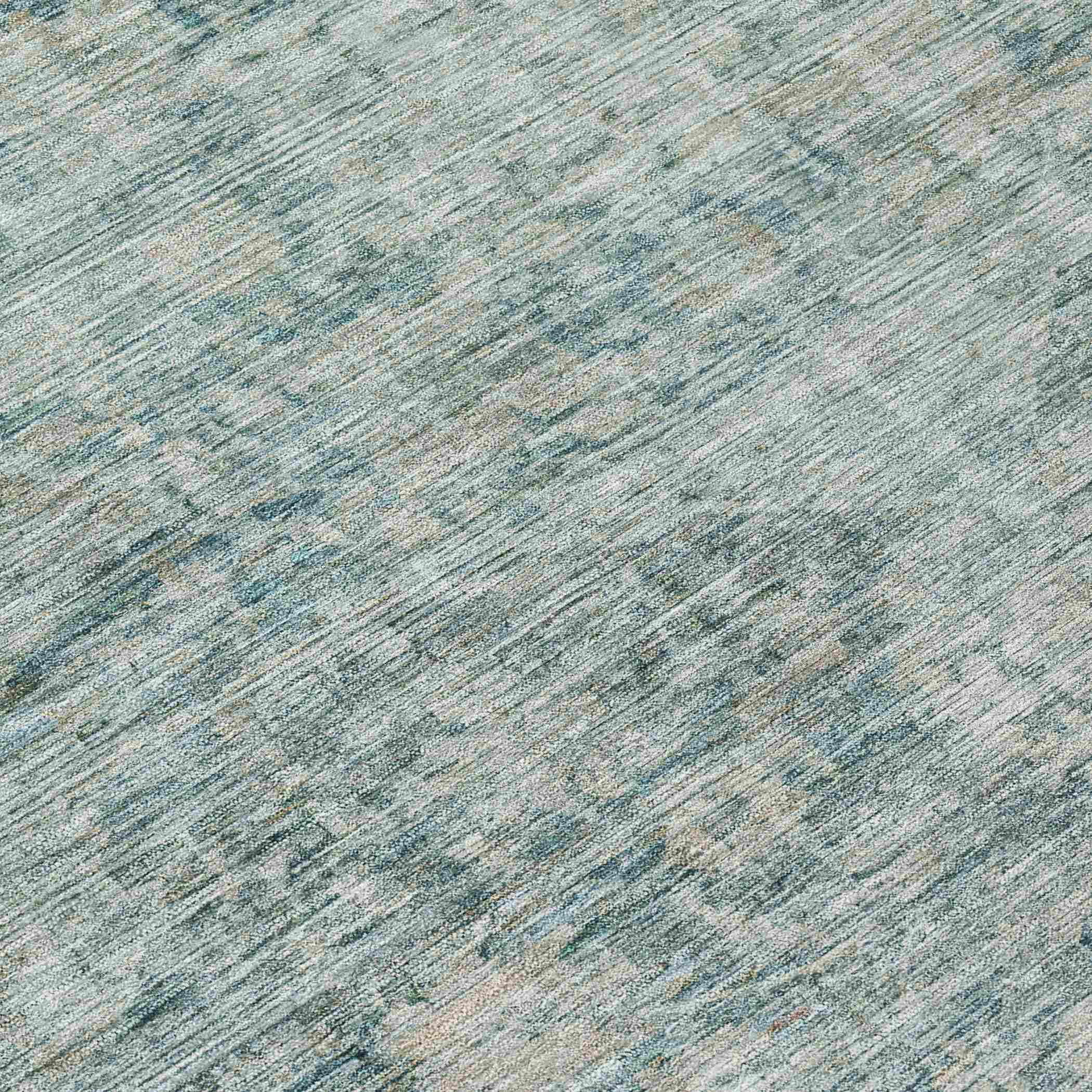 Addison Rugs Iriira Teal Washable Indoor-Outdoor Rug