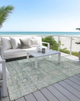 Addison Rugs Iriira Teal Washable Indoor-Outdoor Rug