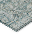 Addison Rugs Iriira Teal Washable Indoor-Outdoor Rug