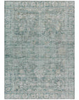 Addison Rugs Iriira Teal Washable Indoor-Outdoor Rug