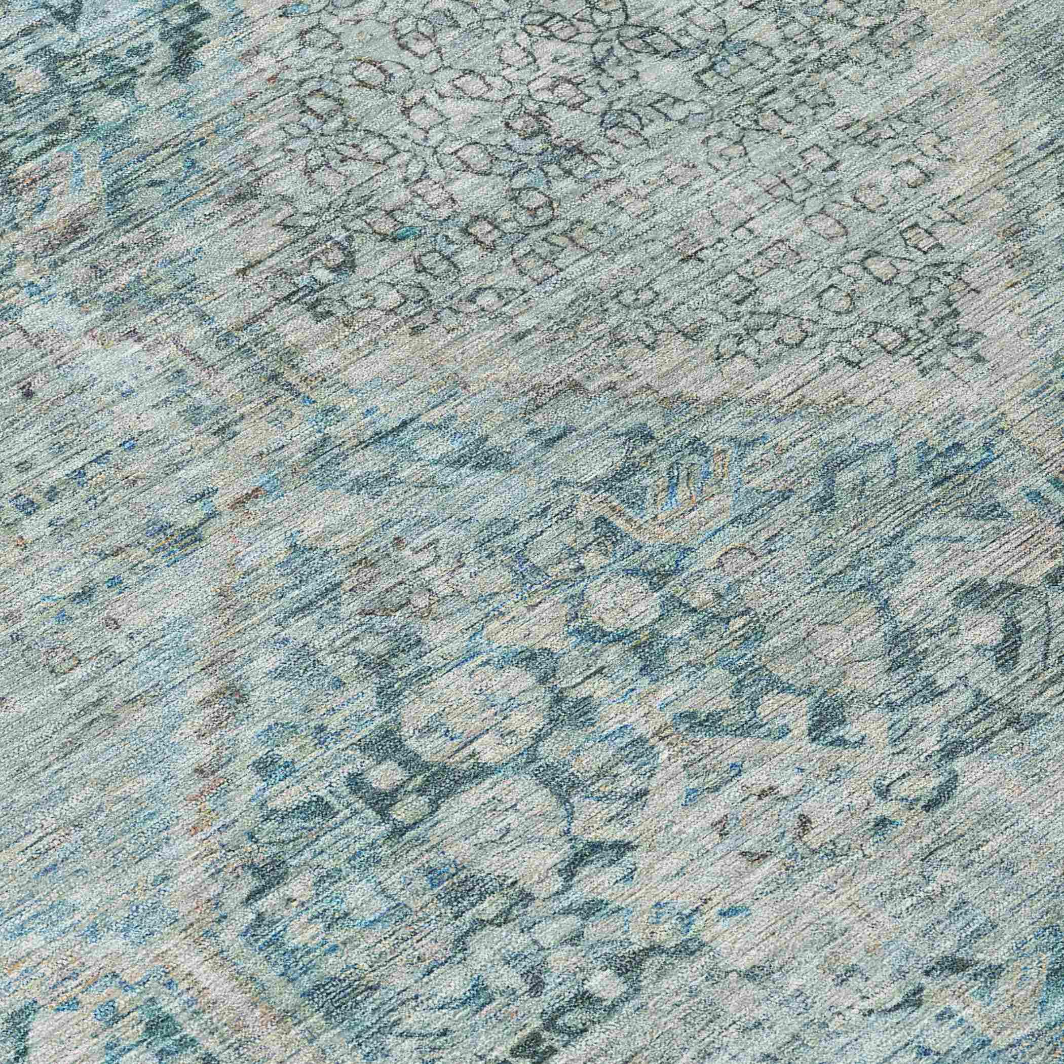 Addison Rugs Iriius Blue Washable Indoor-Outdoor Rug