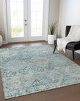 Addison Rugs Iriius Blue Washable Indoor-Outdoor Rug