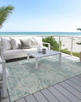 Addison Rugs Iriius Blue Washable Indoor-Outdoor Rug