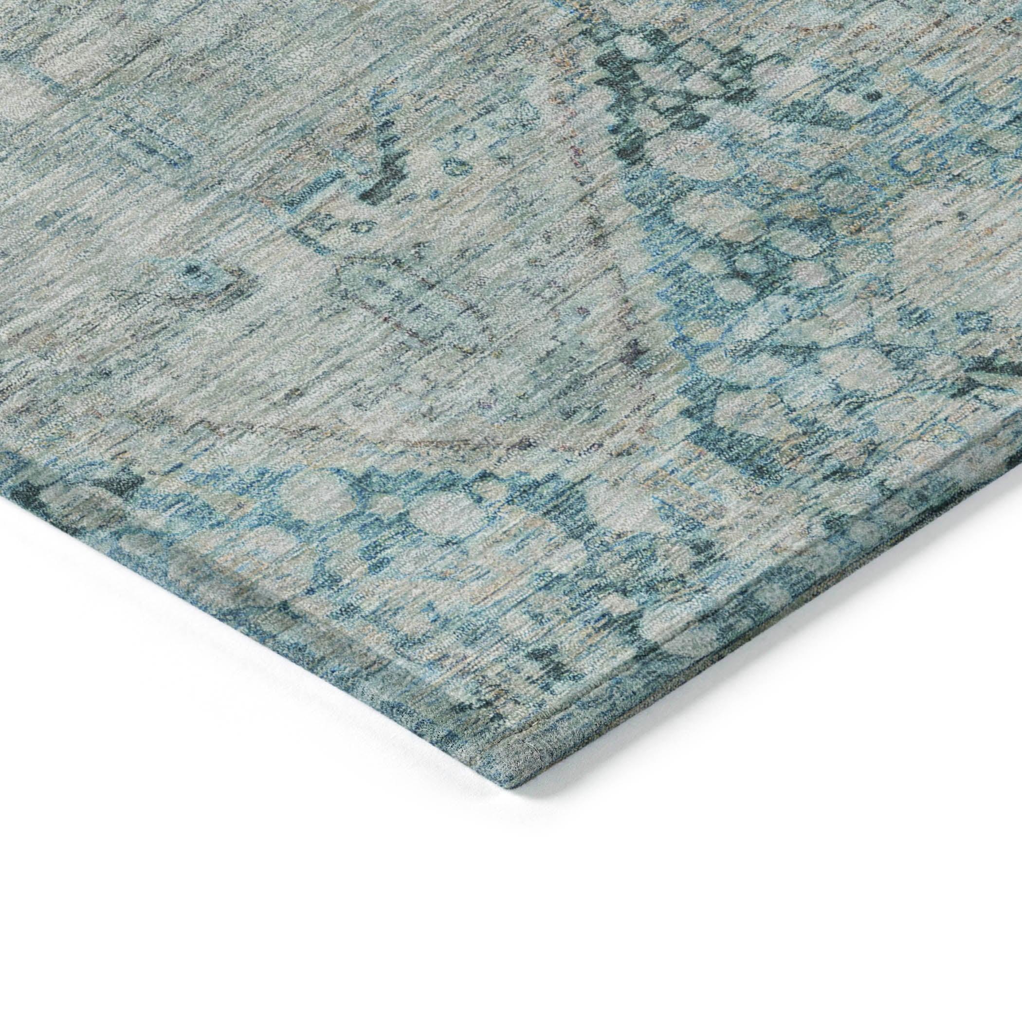 Addison Rugs Iriius Blue Washable Indoor-Outdoor Rug