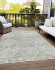 Addison Rugs Iriius Gray Washable Indoor-Outdoor Rug