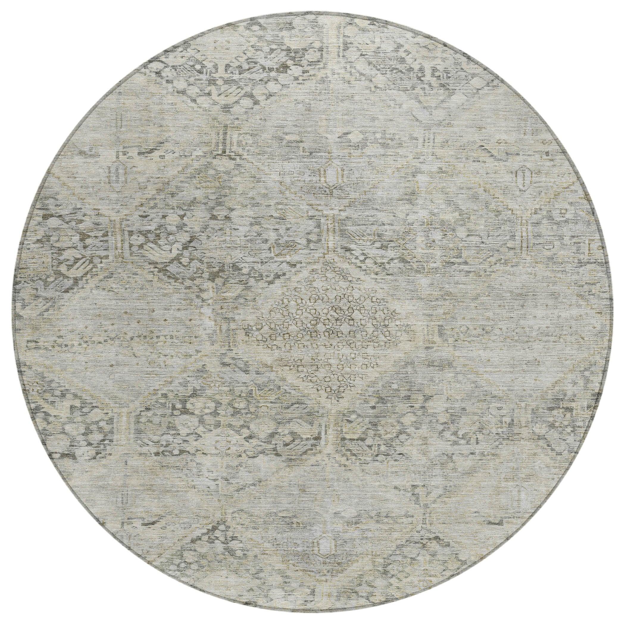 Addison Rugs Iriius Gray Washable Indoor-Outdoor Rug