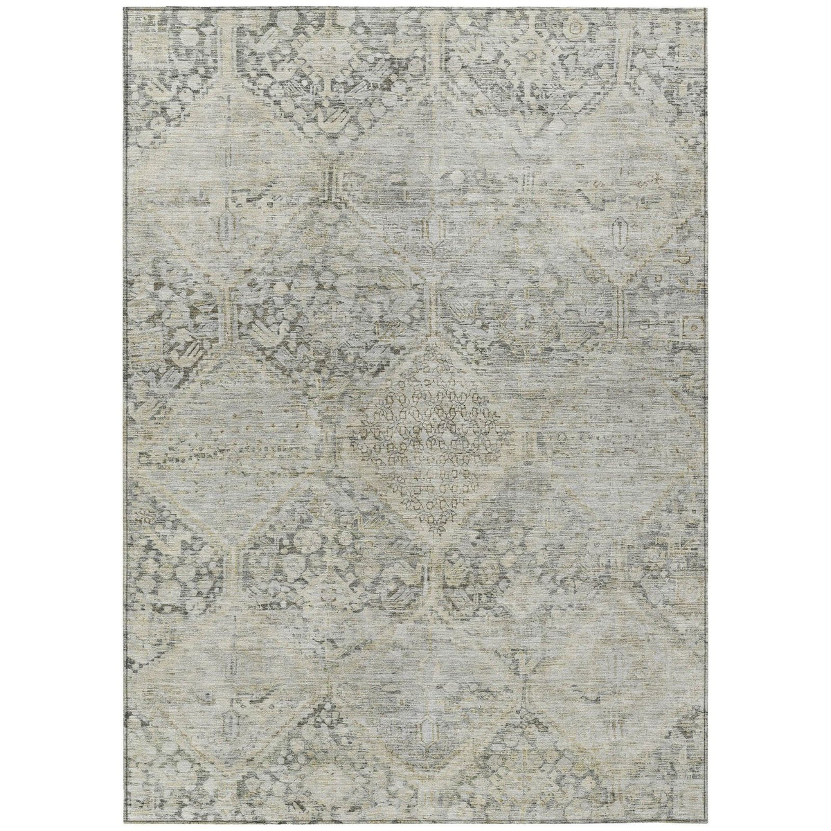 Addison Rugs Iriius Gray Washable Indoor-Outdoor Rug