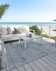 Addison Rugs Irion Blue Washable Indoor-Outdoor Rug