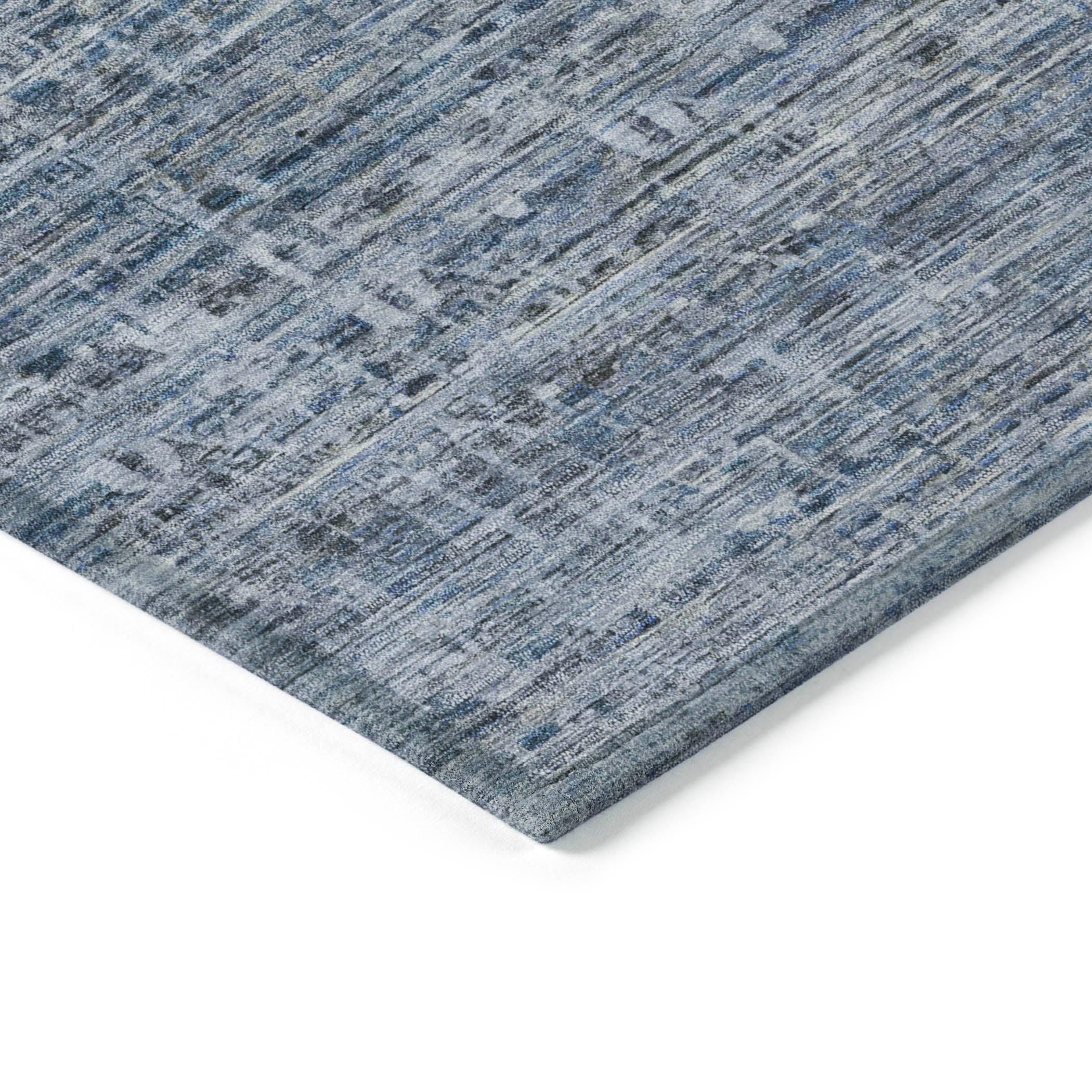 Addison Rugs Irion Blue Washable Indoor-Outdoor Rug